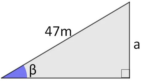 Triângulo retângulo - exercício de razões trigonométricas