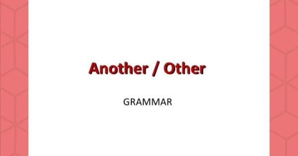Other e another: qual a diferença?
